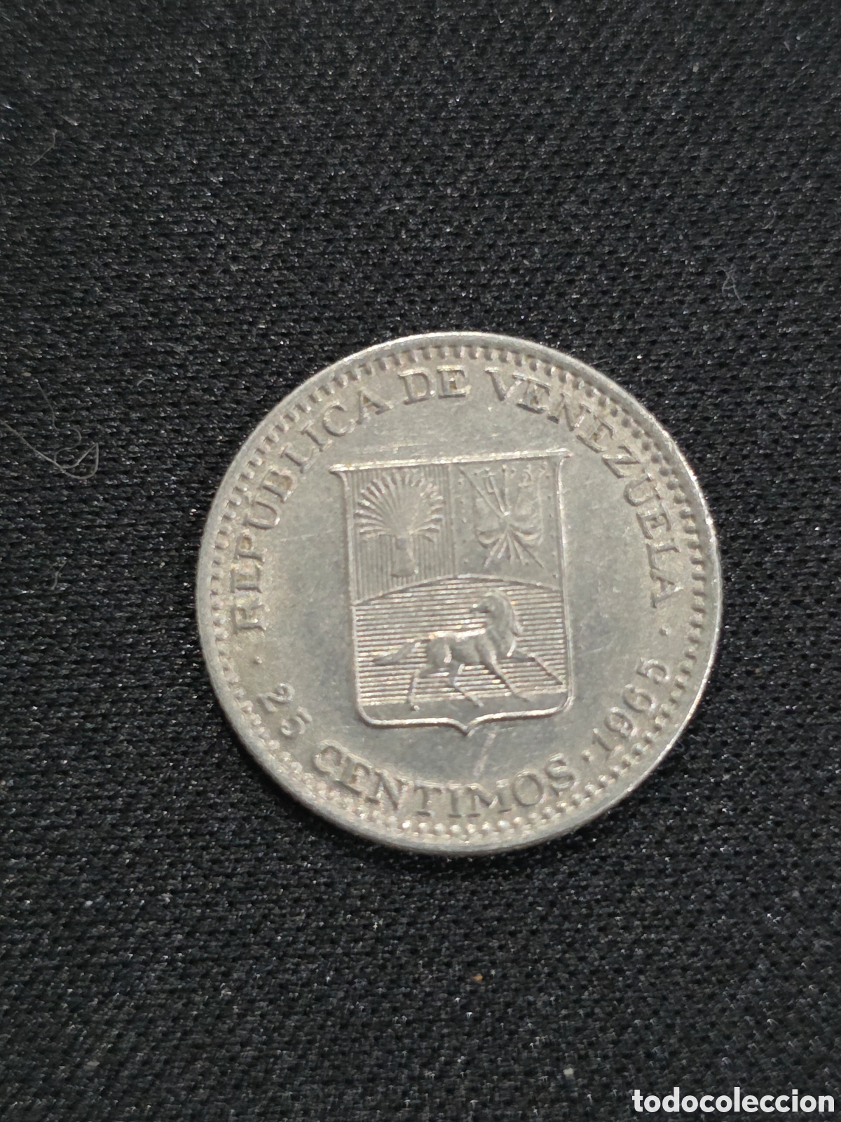Monedas antiguas de Am&eacute;rica: Venezuela 25 centimos 1965 - PEDIDO M&Iacute;NIMO 5&euro;