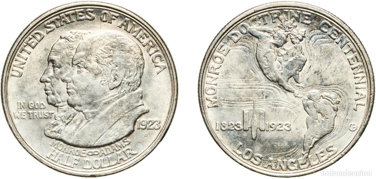 Monedas antiguas de Am&eacute;rica: &frac12; Dollar (Monroe Doctrine Centennial) 1923 S