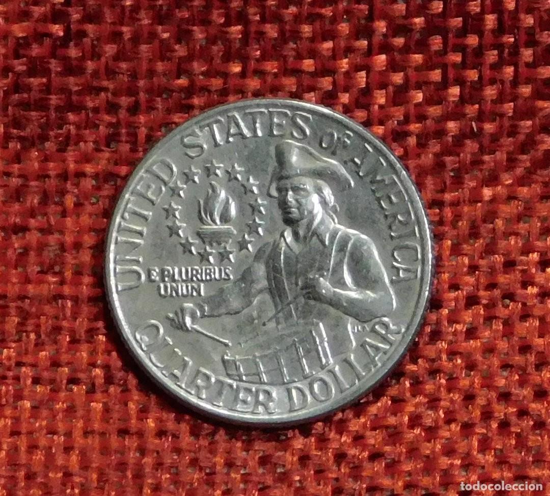 Monedas antiguas de Am&eacute;rica: Estados Unidos EEUU USA - A&ntilde;o 1976 - Quarter Dollar - 25 cents