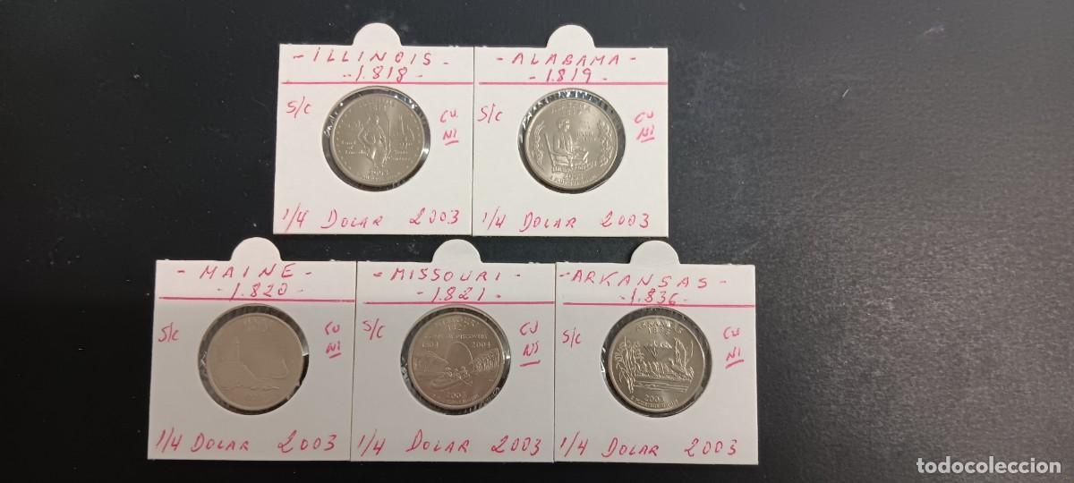 Monedas antiguas de Am&eacute;rica: USA 1/4 DOLAR SERIE COMPLETA 2003 S/C (CUPRONIQUEL) CECA &rdquo;P&rdquo;