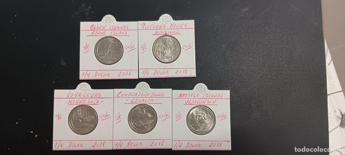 Monedas antiguas de Am&eacute;rica: USA 1/4 DOLAR SERIE COMPLETA 2018 S/C (CUPRONIQUEL) CECA &rdquo;P&rdquo;