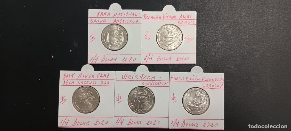 Monedas antiguas de Am&eacute;rica: USA 1/4 DOLAR SERIE COMPLETA 2020 S/C (CUPRONIQUEL) CECA &rdquo;P&rdquo;