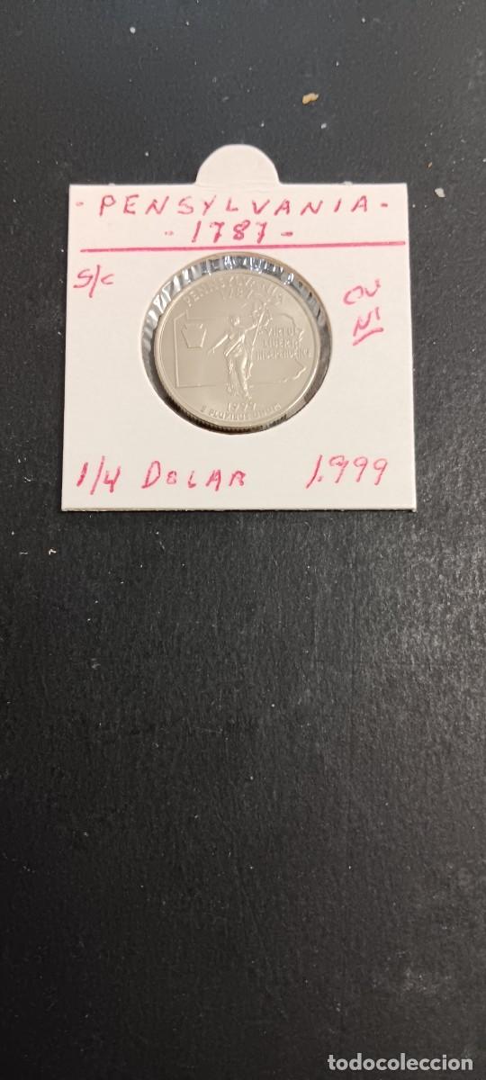 Monedas antiguas de Am&eacute;rica: USA 1/4 DOLAR 1999 S/C KM=294 (CUPRONIQUEL) CECA &rdquo;D&rdquo;(PENNSYLVANIA)