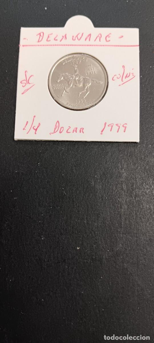 Monedas antiguas de Am&eacute;rica: USA 1/4 DOLAR 1999 S/C KM=293 (CUPRONIQUEL) CECA &rdquo;P&rdquo;(DELAWARE)