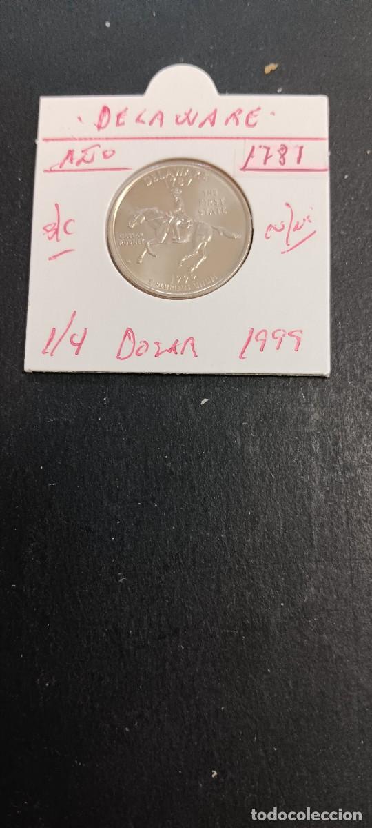 Monedas antiguas de Am&eacute;rica: USA 1/4 DOLAR 1999 S/C KM=293(CUPRONIQUEL) CECA &rdquo;P&rdquo;(DELAWARE)