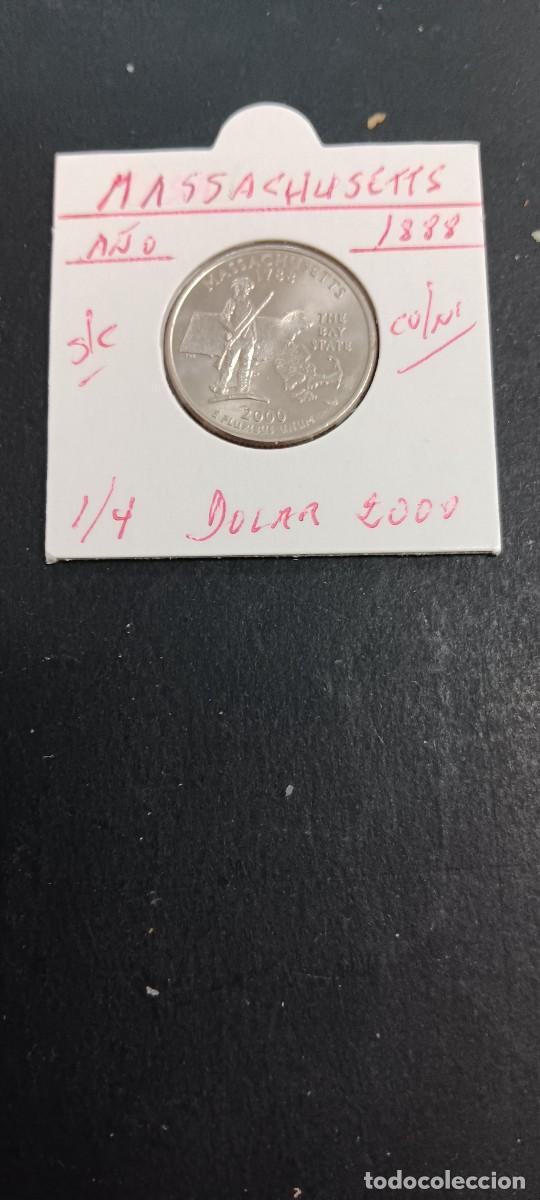 Monedas antiguas de Am&eacute;rica: USA 1/4 DOLAR 2000 S/C KM=305(CUPRONIQUEL) CECA &rdquo;P&rdquo; (MASSACHUSETTS)