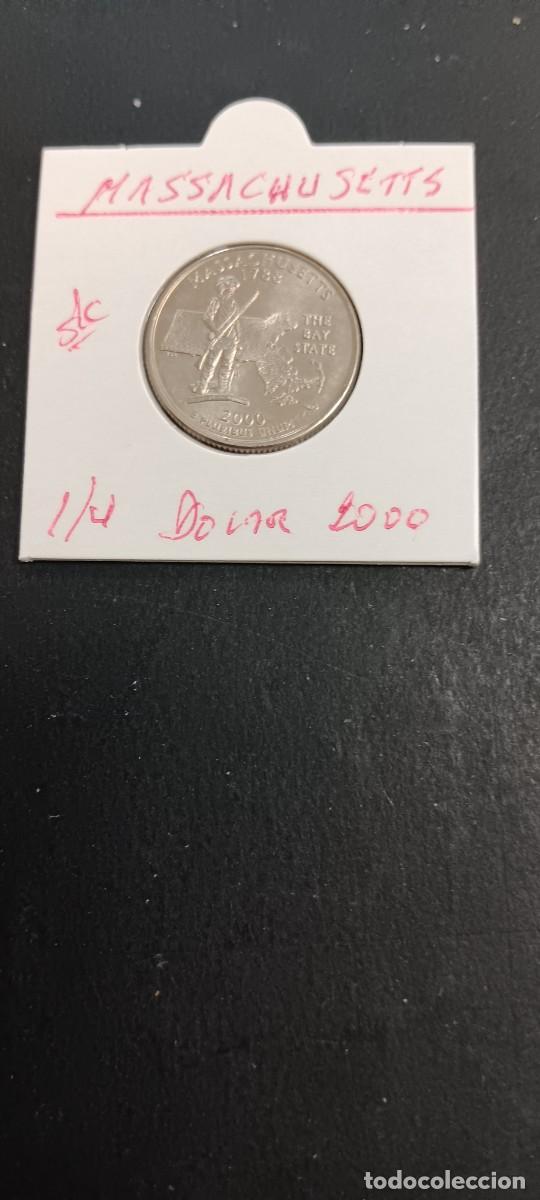 Monedas antiguas de Am&eacute;rica: USA 1/4 DOLAR 2000 S/C KM=305(CUPRONIQUEL) CECA &rdquo;P&rdquo; (MASSACHUSETTS)