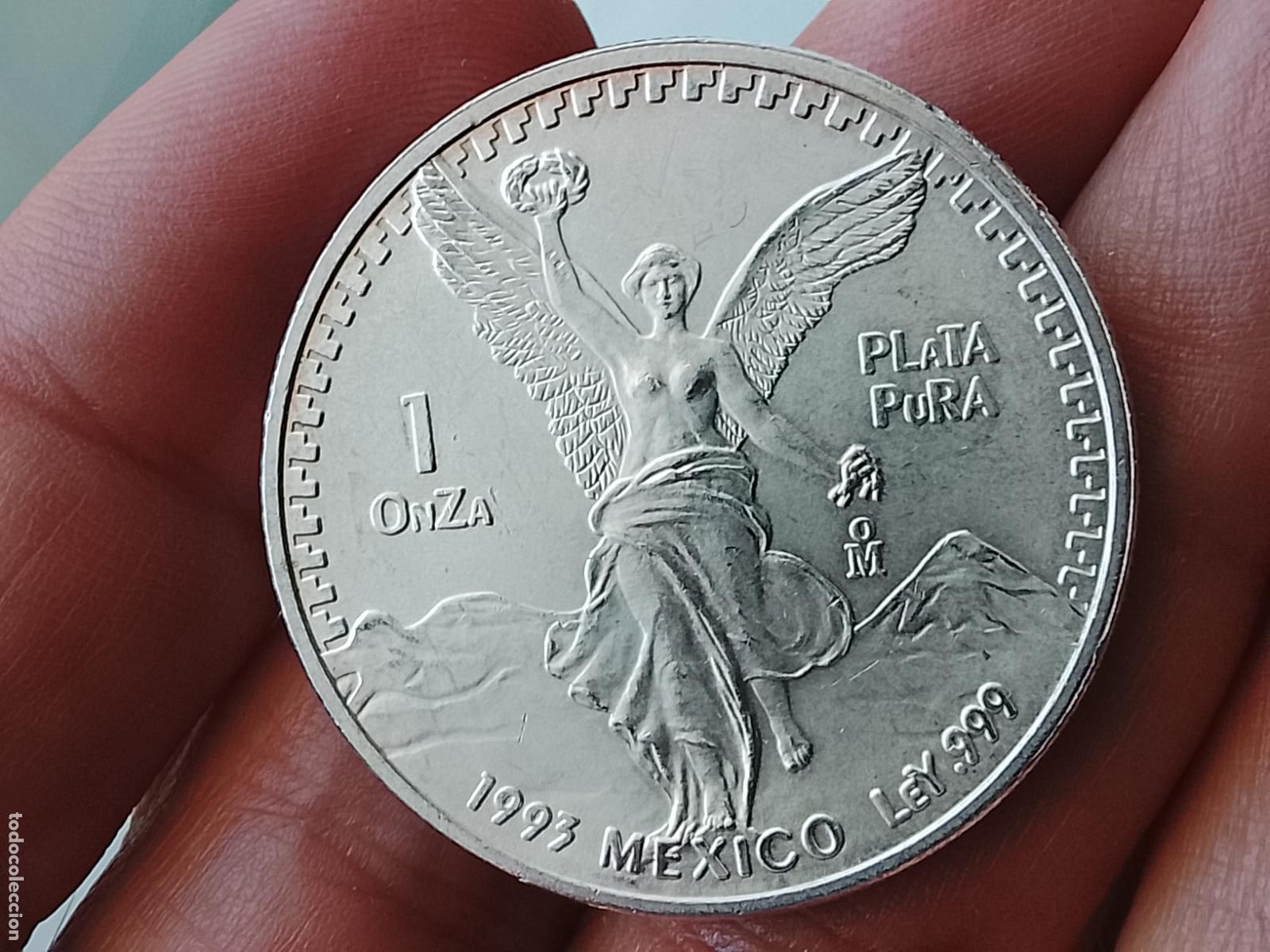 Monedas antiguas de Am&eacute;rica: M&eacute;xico, Onza de plata pura, Troy Ounce of Silver, 1993, Mexico City, Plata, EBC+