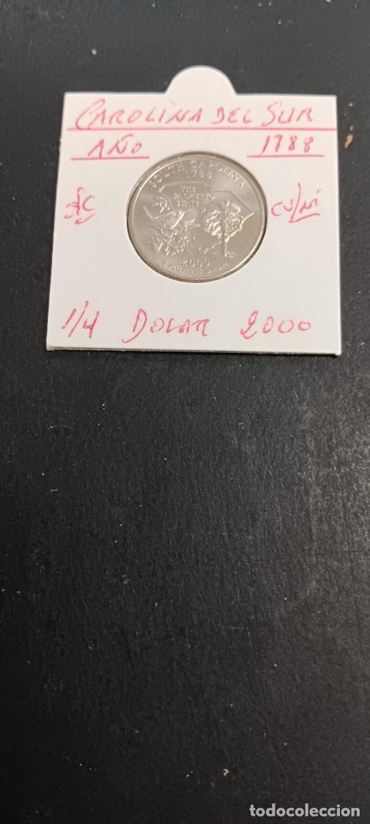 Monedas antiguas de Am&eacute;rica: USA 1/4 DOLAR 2000 S/C KM=307(CUPRONIQUEL) CECA &rdquo;D&rdquo; (CAROLINA DEL SUR)