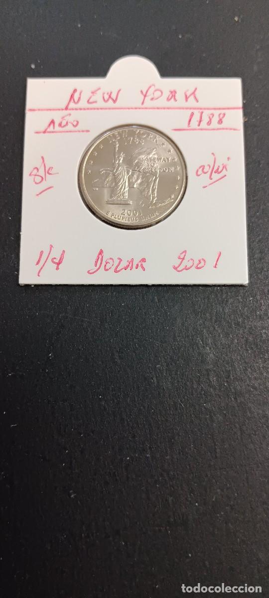 Monedas antiguas de Am&eacute;rica: USA 1/4 DOLAR 2001 S/C KM=318(CUPRONIQUEL) CECA &rdquo;P&rdquo; (NEW YORK)