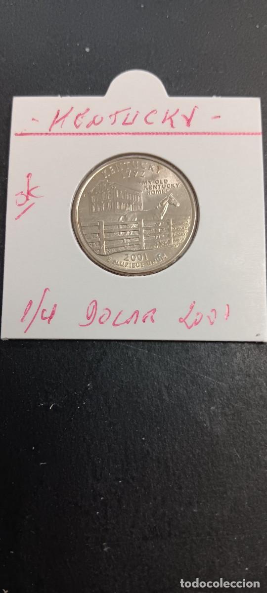 Monedas antiguas de Am&eacute;rica: USA 1/4 DOLAR 2001 S/C KM=322(CUPRONIQUEL) CECA &rdquo;P&rdquo; (KENTUCKY)