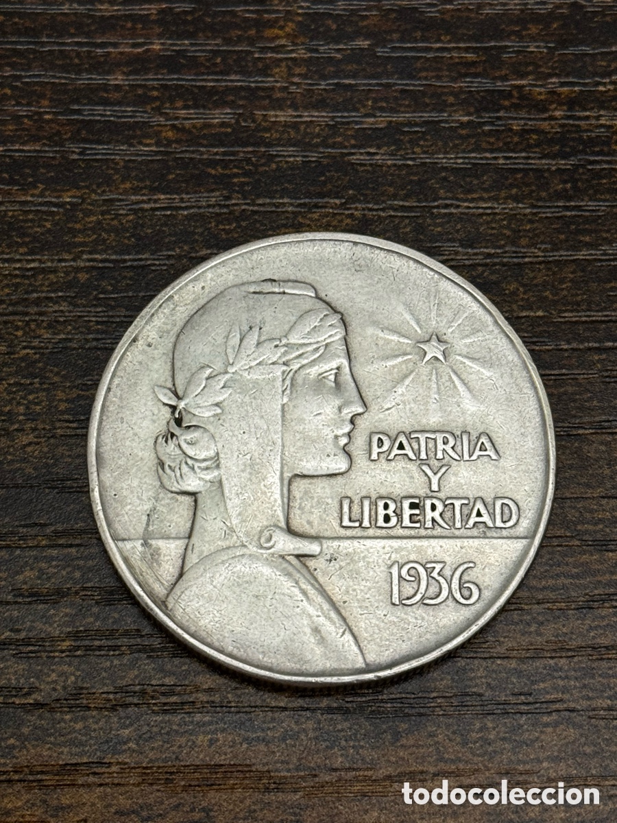 Monedas antiguas de Am&eacute;rica: 1 peso Tipo ABC 1936 Cuba. El segundo a&ntilde;o mas dificil de este KM. Piezas escasa