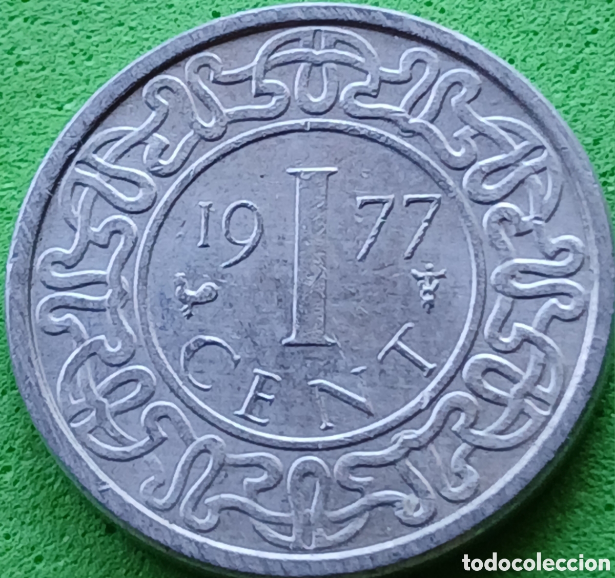 Monedas antiguas de Am&eacute;rica: Surinam 1 cent 1977 km#11a