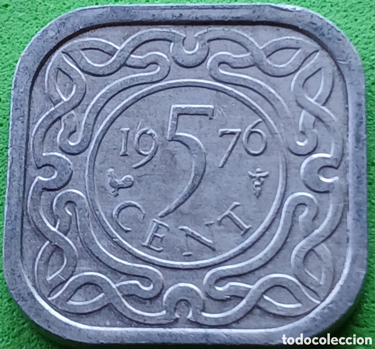 Monedas antiguas de Am&eacute;rica: Surinam 5 cent 1976 km#12a