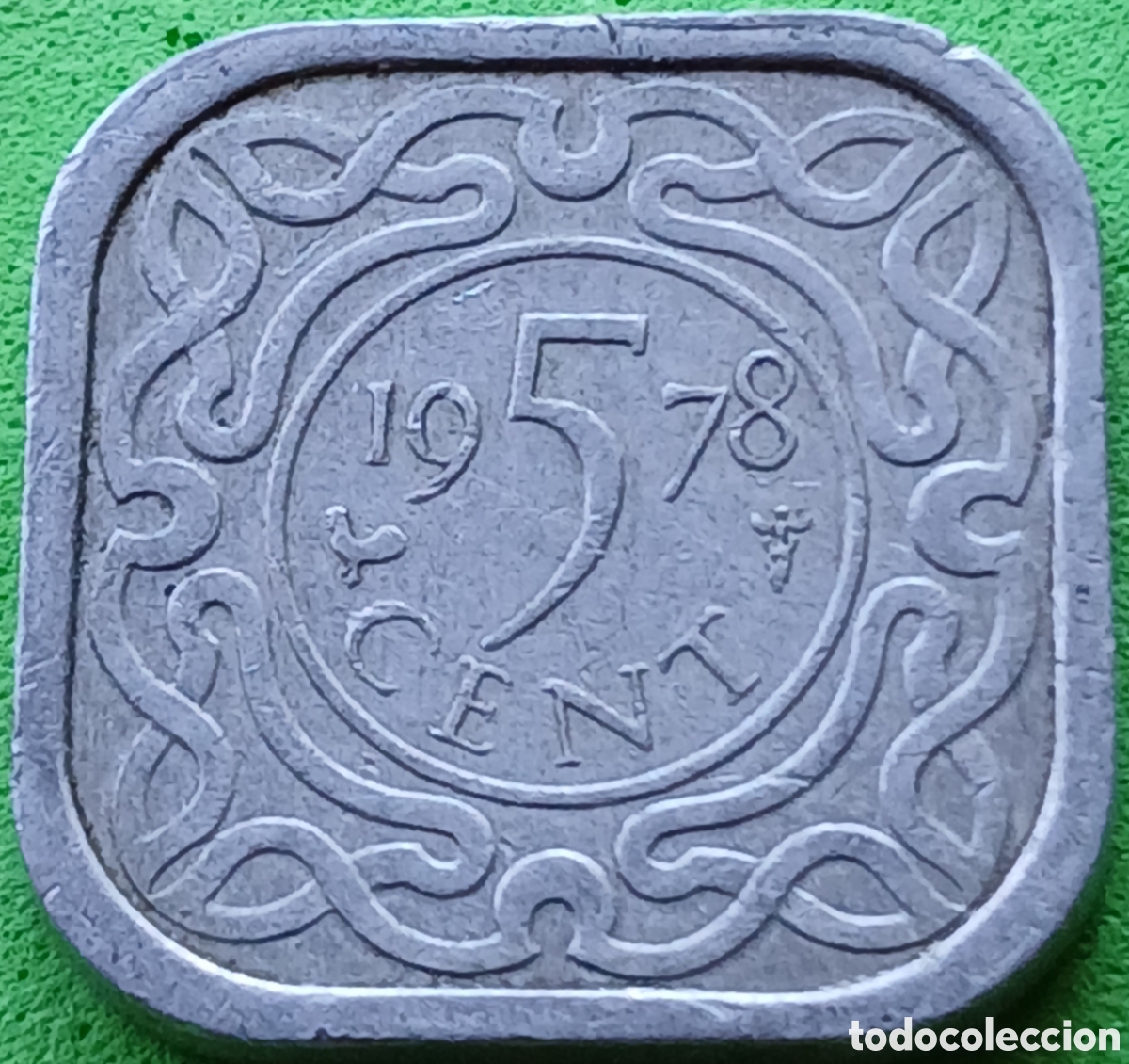 Monedas antiguas de Am&eacute;rica: Surinam 5 cent 1978 km#12a