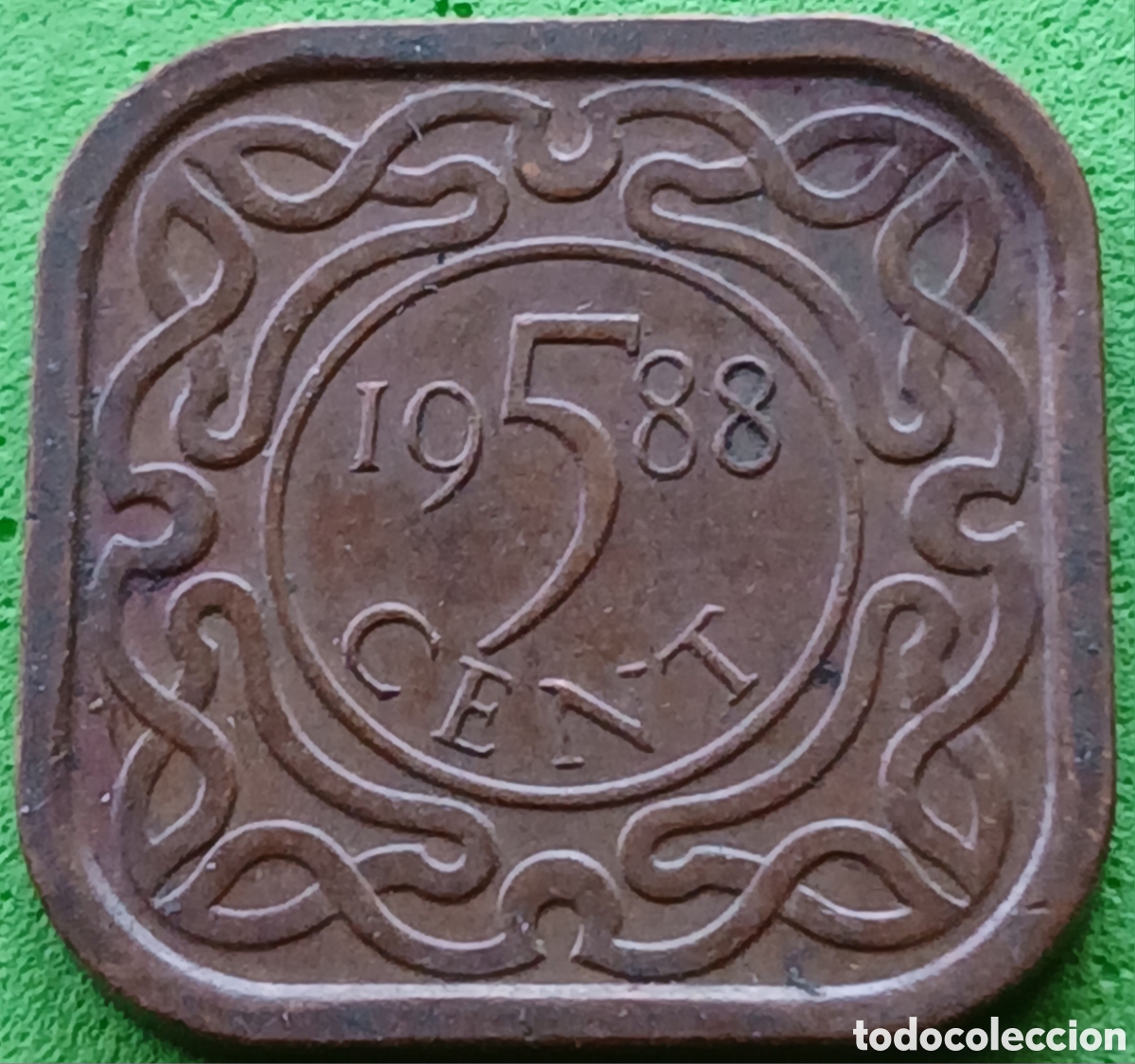 Monedas antiguas de Am&eacute;rica: Surinam 5 cent 1988 km#12b