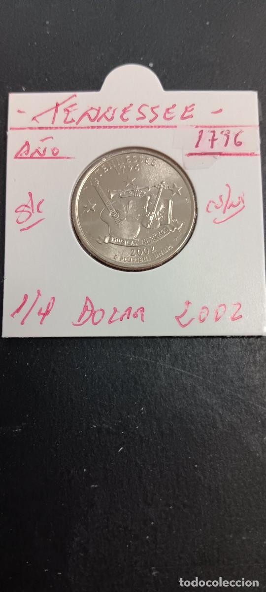 Monedas antiguas de Am&eacute;rica: USA 1/4 DOLAR 2002 S/C KM=331(CUPRONIQUEL) CECA &rdquo;P&rdquo; (TENNESSEE)