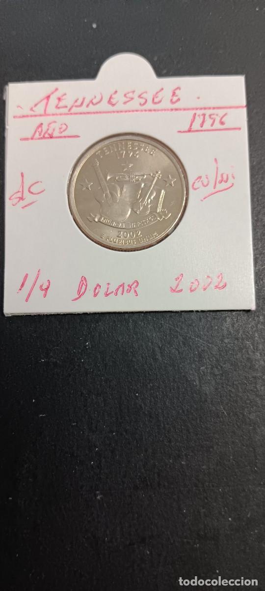 Monedas antiguas de Am&eacute;rica: USA 1/4 DOLAR 2002 S/C KM=331(CUPRONIQUEL) CECA &rdquo;P&rdquo; (TENNESSEE)