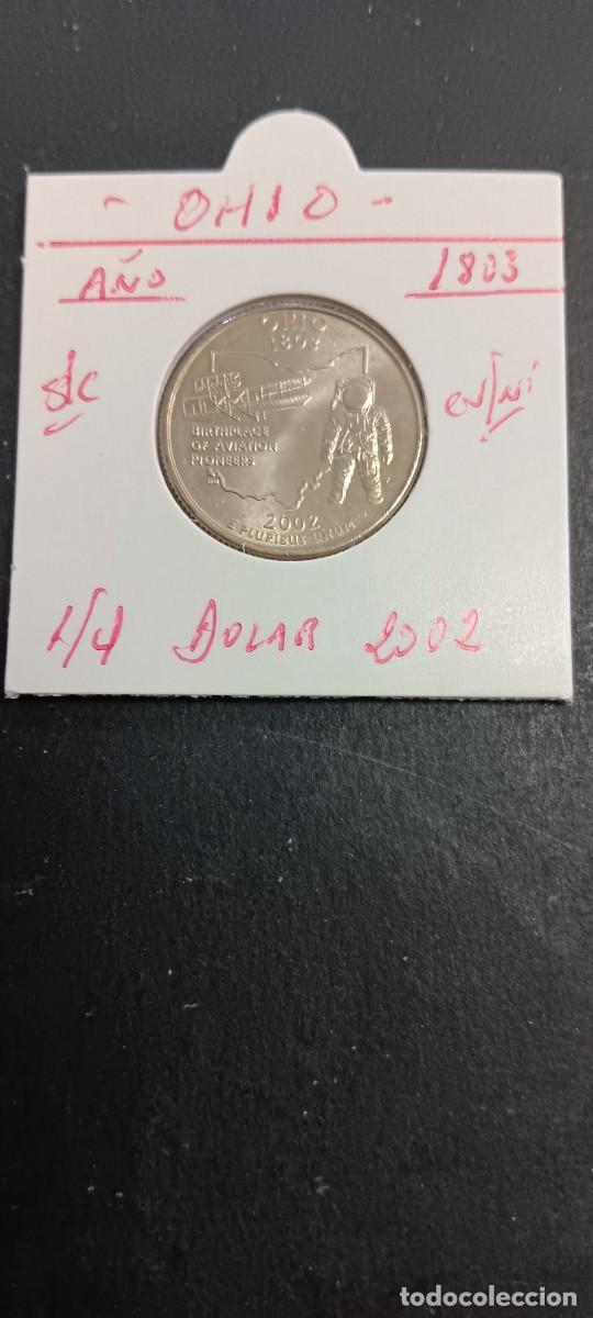 Monedas antiguas de Am&eacute;rica: USA 1/4 DOLAR 2002 S/C KM=332(CUPRONIQUEL) CECA &rdquo;P&rdquo; (OHIO)