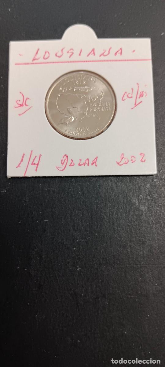Monedas antiguas de Am&eacute;rica: USA 1/4 DOLAR 2002 S/C KM=333(CUPRONIQUEL) CECA &rdquo;P&rdquo; (LOUSIANA)
