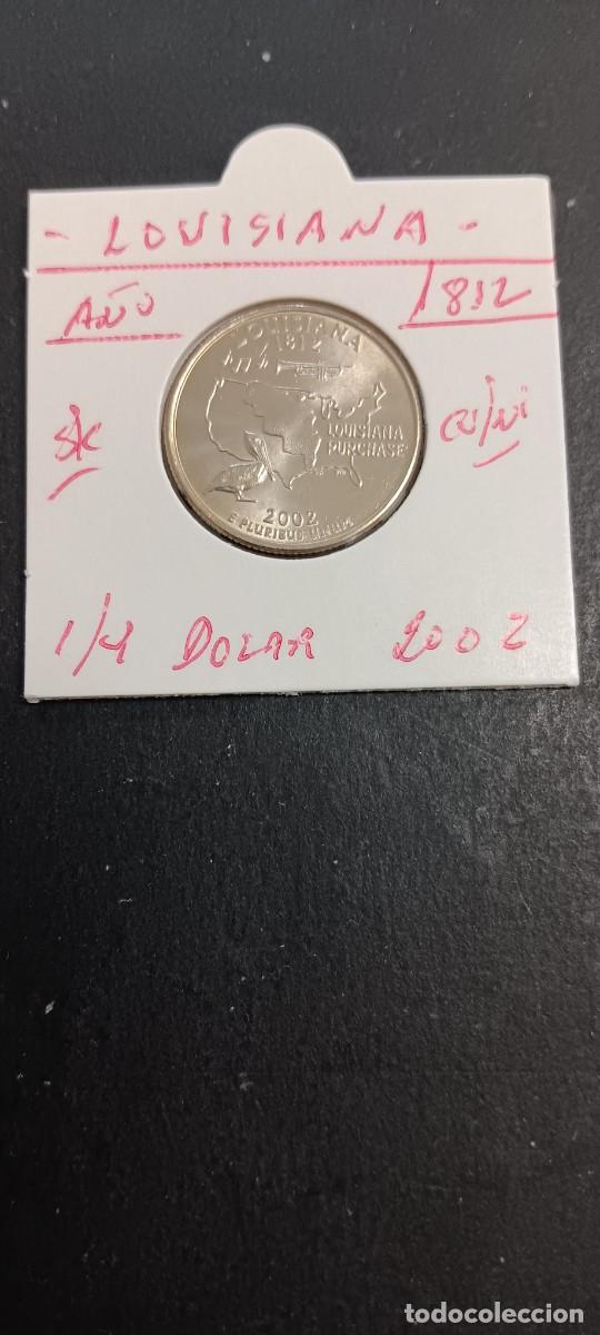 Monedas antiguas de Am&eacute;rica: USA 1/4 DOLAR 2002 S/C KM=333(CUPRONIQUEL) CECA &rdquo;P&rdquo; (LOUSIANA)