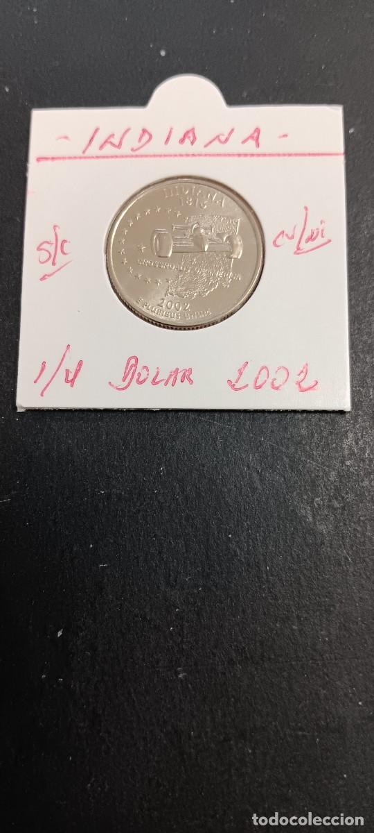 Monedas antiguas de Am&eacute;rica: USA 1/4 DOLAR 2002 S/C KM=334(CUPRONIQUEL) CECA &rdquo;D&rdquo; (INDIANA)