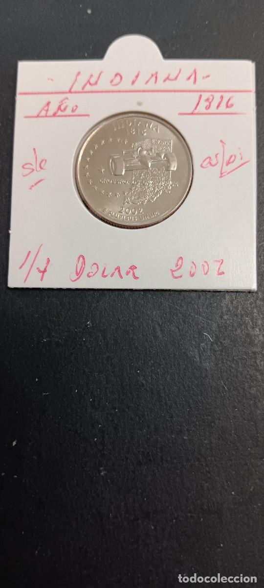 Monedas antiguas de Am&eacute;rica: USA 1/4 DOLAR 2002 S/C KM=334(CUPRONIQUEL) CECA &rdquo;D&rdquo; (INDIANA)