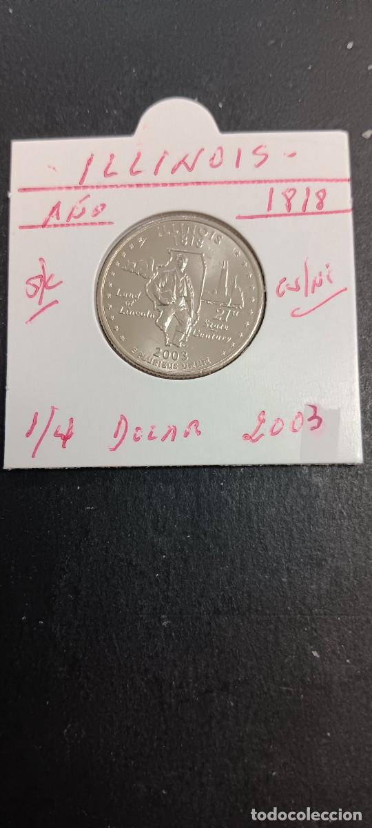 Monedas antiguas de Am&eacute;rica: USA 1/4 DOLAR 2003 S/C KM=343(CUPRONIQUEL) CECA &rdquo;D&rdquo; (ILLINOIS)