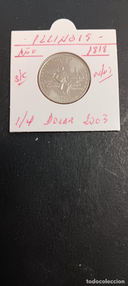 Monedas antiguas de Am&eacute;rica: USA 1/4 DOLAR 2003 S/C KM=343(CUPRONIQUEL) CECA &rdquo;D&rdquo; (ILLINOIS)