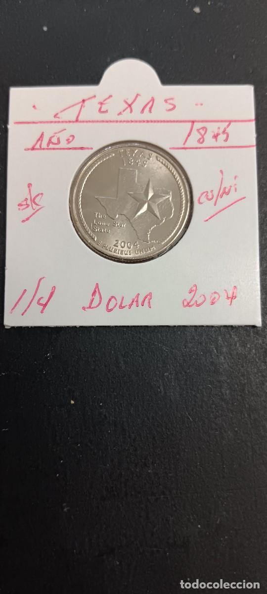 Monedas antiguas de Am&eacute;rica: USA 1/4 DOLAR 2004 S/C KM=357(CUPRONIQUEL) CECA &rdquo;P&rdquo; (TEXAS)