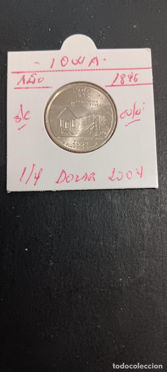 Monedas antiguas de Am&eacute;rica: USA 1/4 DOLAR 2004 S/C KM=358(CUPRONIQUEL) CECA &rdquo;P&rdquo; (IOWA)