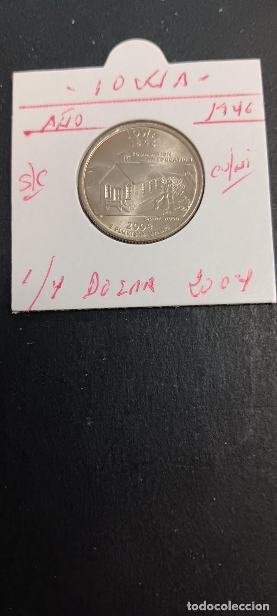 Monedas antiguas de Am&eacute;rica: USA 1/4 DOLAR 2004 S/C KM=358(CUPRONIQUEL) CECA &rdquo;P&rdquo; (IOWA)