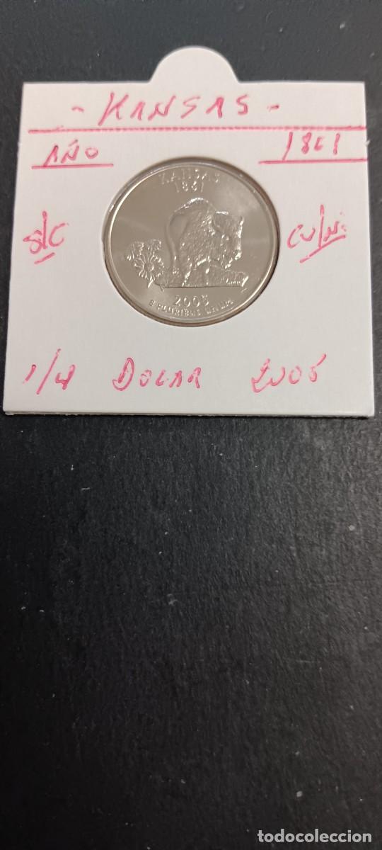Monedas antiguas de Am&eacute;rica: USA 1/4 DOLAR 2005 S/C KM=373(CUPRONIQUEL) CECA &rdquo;D&rdquo; (KANSAS)