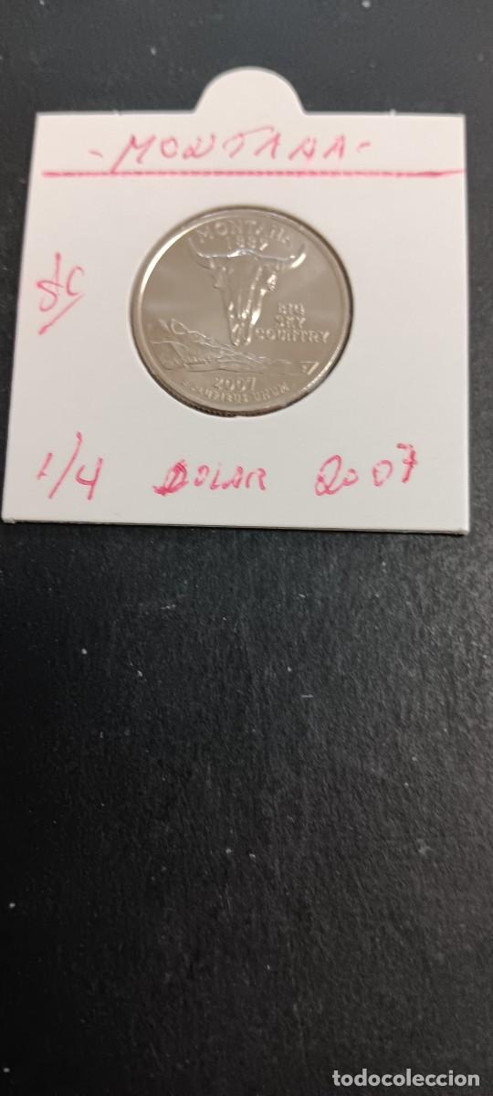 Monedas antiguas de Am&eacute;rica: USA 1/4 DOLAR 2007 S/C KM=396(CUPRONIQUEL) CECA &rdquo;D&rdquo; (MONTANA)