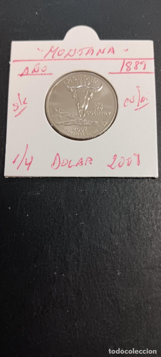 Monedas antiguas de Am&eacute;rica: USA 1/4 DOLAR 2007 S/C KM=396(CUPRONIQUEL) CECA &rdquo;D&rdquo; (MONTANA)