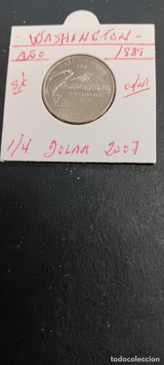 Monedas antiguas de Am&eacute;rica: USA 1/4 DOLAR 2007 S/C KM=397(CUPRONIQUEL) CECA &rdquo;D&rdquo; (WASHINGTON)