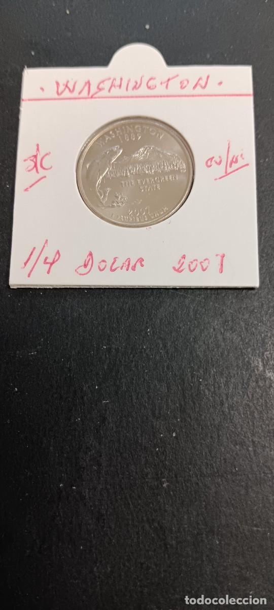 Monedas antiguas de Am&eacute;rica: USA 1/4 DOLAR 2007 S/C KM=397(CUPRONIQUEL) CECA &rdquo;D&rdquo; (WASHINGTON)