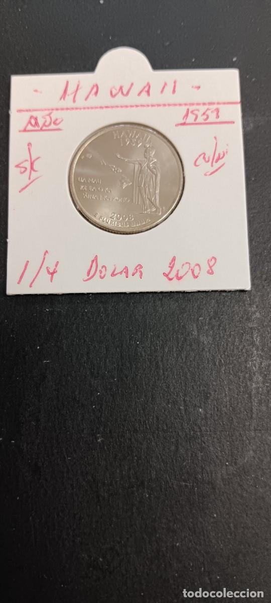 Monete antiche di America: USA 1/4 DOLAR 2008 S/C KM=425(CUPRONIQUEL) CECA &rdquo;P&rdquo; (HAWAII)