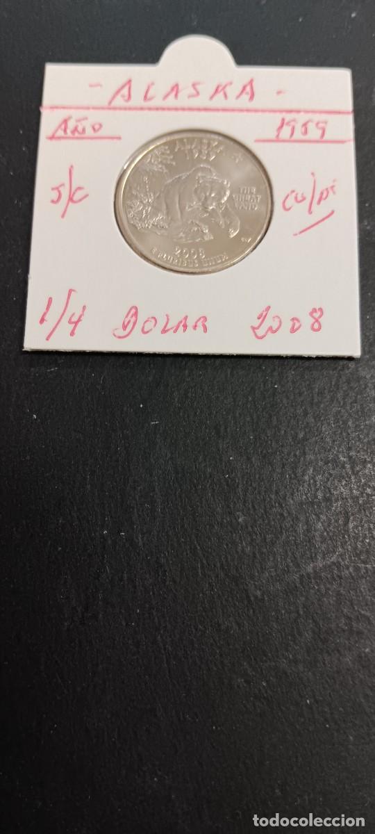Monete antiche di America: USA 1/4 DOLAR 2008 S/C KM=426(CUPRONIQUEL) CECA &rdquo;P&rdquo; (ALASKA)