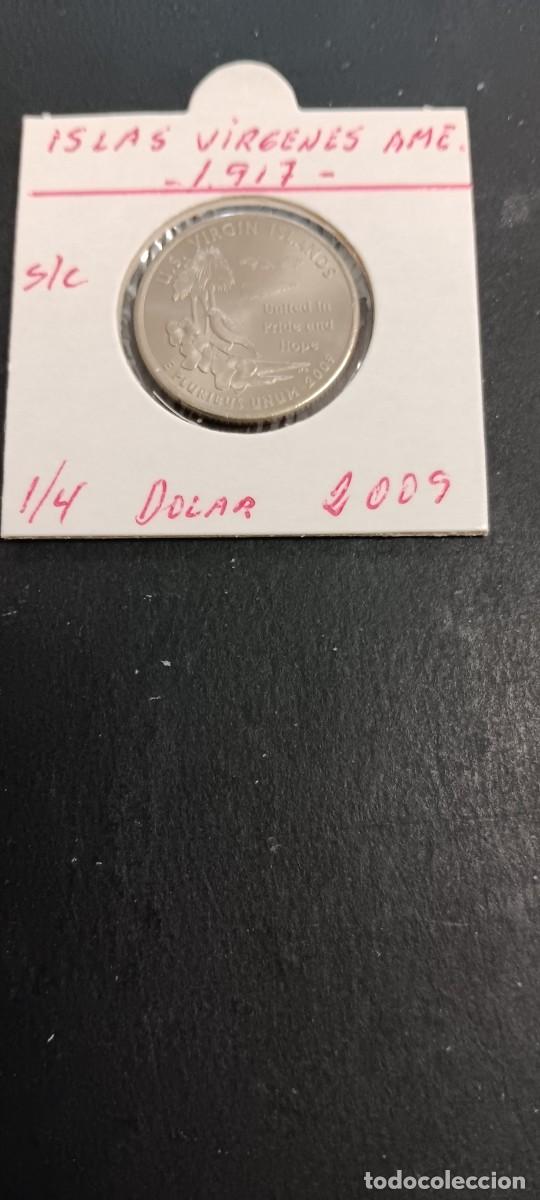 Monedas antiguas de Am&eacute;rica: USA 1/4 DOLAR 2009 S/C KM=449(CUPRONIQUEL) CECA &rdquo;P&rdquo; (ISLAS VIRGENES)