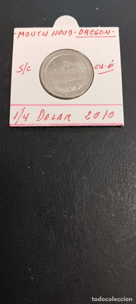Monedas antiguas de Am&eacute;rica: USA 1/4 DOLAR 2010 S/C KM=473(CUPRONIQUEL) CECA &rdquo;P&rdquo; (MOUNY HOUD-OREGON)
