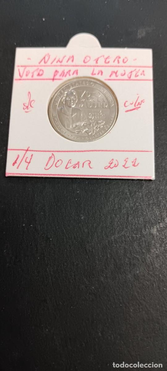 Monedas antiguas de Am&eacute;rica: USA 1/4 DOLAR 2022 S/C KM=NEW(CUPRONIQUEL) CECA &rdquo;P&rdquo; (NINA OTERO-VOTO PARA LA MUJER)