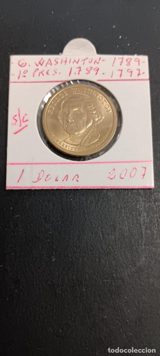 Monedas antiguas de Am&eacute;rica: USA 1 DOLAR 2007 S/C KM=401(GEORGE WASIHINTON-PRESIDENTE 1&ordm; 1789-1797)