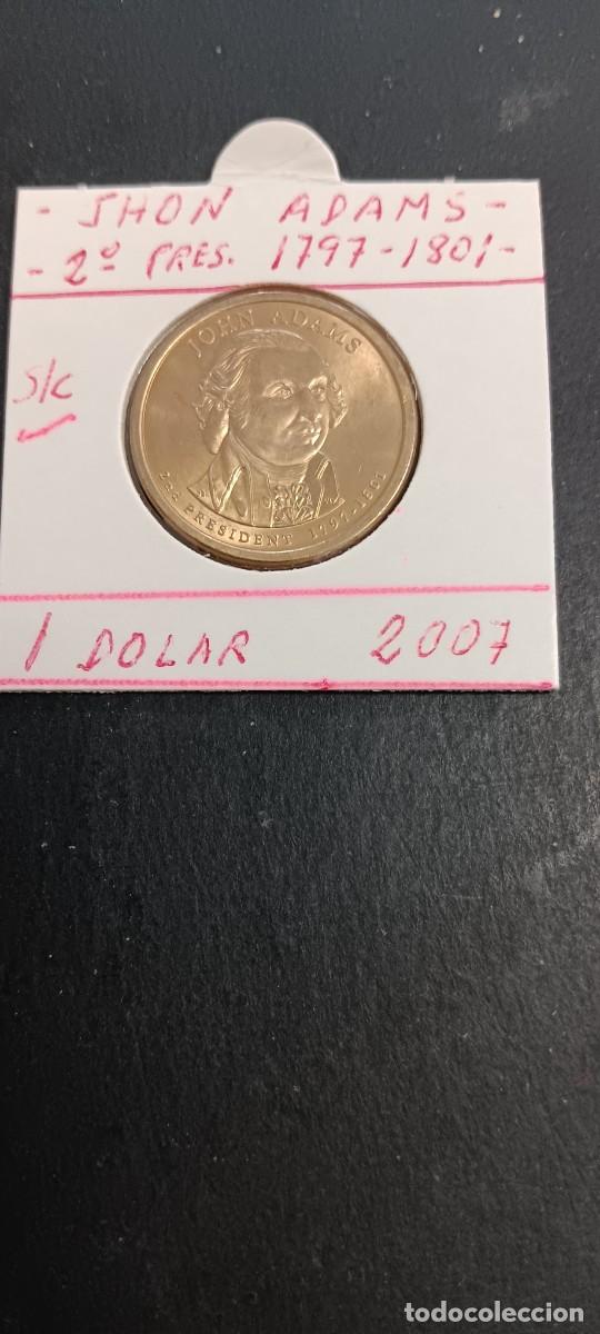 Monedas antiguas de Am&eacute;rica: USA 1 DOLAR 2007 S/C KM=402(JHON ADAMS-2&ordm; PRESIDENTE 1797-1801)