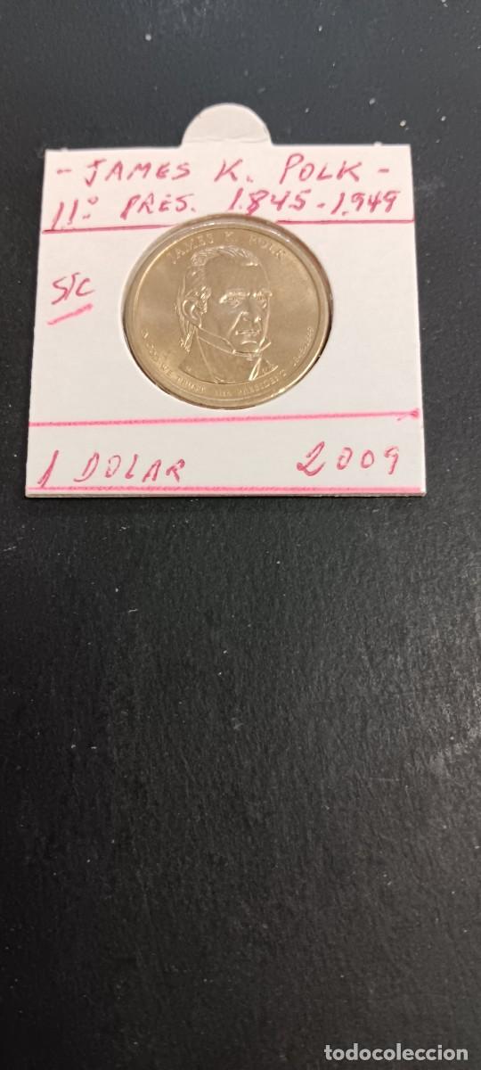 Monedas antiguas de Am&eacute;rica: USA 1 DOLAR 2009 S/C KM=452 (JAMES K. POLK-11&ordm; PRESIDENTE 1845-1849)