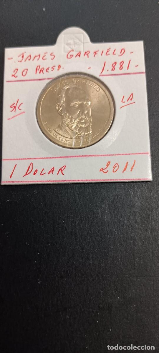 Monedas antiguas de Am&eacute;rica: USA 1 DOLAR 2011 S/C KM=502 (JAMES GARFIELD-20&ordm; PRESIDENTE 1881)CECA &rdquo;P&rdquo;