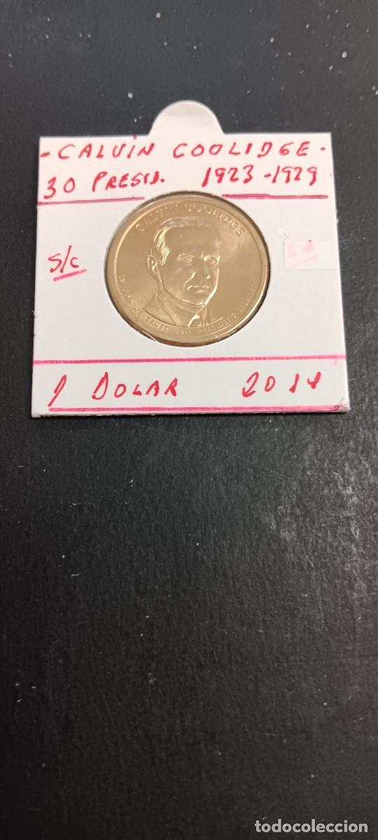 Monedas antiguas de Am&eacute;rica: USA 1 DOLAR 2014 S/C KM=572 (CALVIN COOLIDGE-30&ordm; PRESIDENTE 1923-1929)CECA &rdquo;P&rdquo;