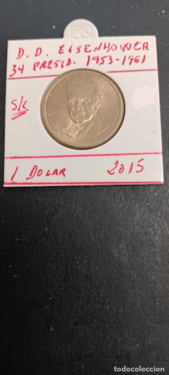 Monedas antiguas de Am&eacute;rica: USA 1 DOLAR 2015 S/C KM=607 (D.D. EISENHOWE-34&ordm; PRESIDENTE 1953-1961)CECA &rdquo;P&rdquo;