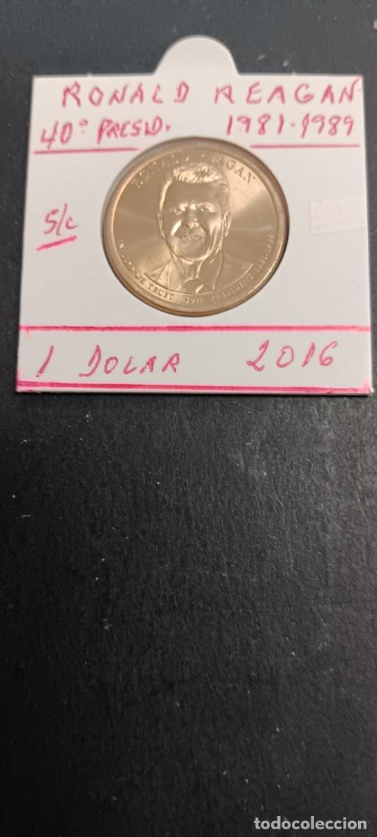 Monete antiche di America: USA 1 DOLAR 2016 S/C KM=621 (RONALD REAGAN-40&ordm; PRESIDENTE 1981-1989)CECA &rdquo;P&rdquo;