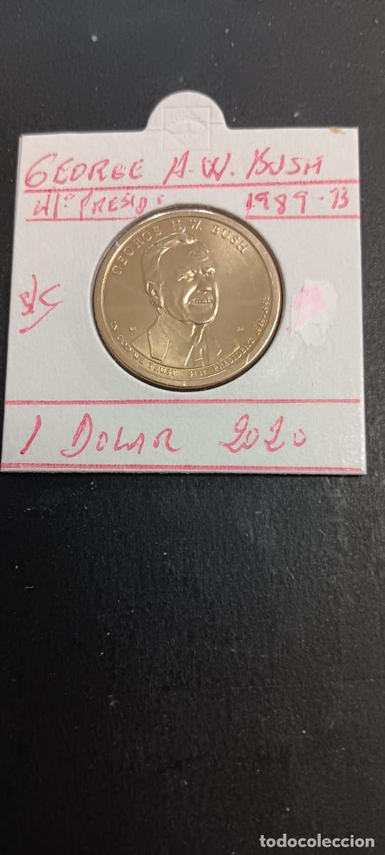 Monedas antiguas de Am&eacute;rica: USA 1 DOLAR 2020 S/C KM=NEW (GEORGE H.W. BUSH-41&ordm; PRESIDENTE 1989-1993)CECA &rdquo;P&rdquo;